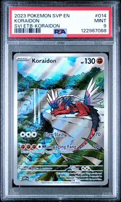 2023 POKEMON SVP EN-SV BLACK STAR PROMO #014 KORAIDON PSA 9 - Image 1