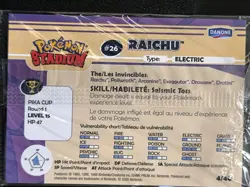 Raichu 4/40 Carte Pokemon Stadium Tip Danone 2000 FR NEW Sealed - Image 2
