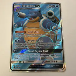 Pokemon Blastoise GX SM189 Black Star Promo Holo Pokemon Sun and Moon EN 2019 - Image 1