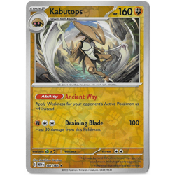 Kabutops 141/165 Rare 151 Pokemon Reverse Holo Near Mint - Image 1