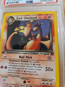 2000 Pokemon Dark Charizard 1st Edition PSA 9 MINT HOLO #4/82 Team Rocket 🚀 🚀 - Image 3
