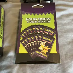 2025 Sealed Pokemon Trick Or Trade 11-15 Count Boxes W/display Tray, 165 Total - Image 4