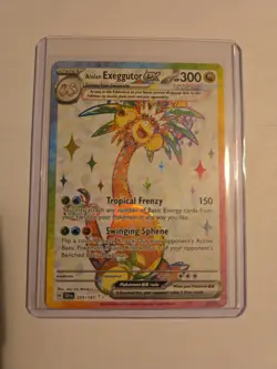 Pokemon TCG Alolan Exeggutor EX 225/191 Surging Sparks Ultra Rare - Image 1