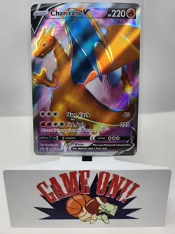 Pokemon Charizard V SWSH050 Sword Shield Black Star Promo LP sc - Image 1
