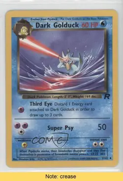 Dark Golduck Pokemon Team Rocket #37 2000 READ 2f4 - Image 1