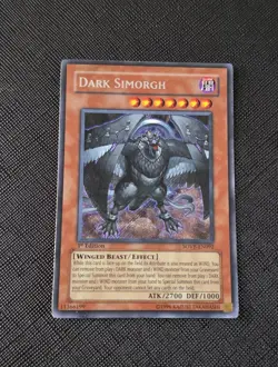 YGO Dark Simorgh Secret Rare 1st Edition LP Stardust Overdrive SOVR-EN092 - Image 1