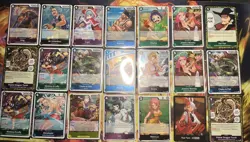 One Piece TCG Holo Foil Card Lot Of 85 Cards NM - Image 1