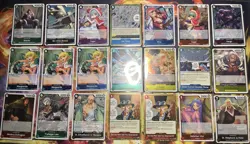 One Piece TCG Holo Foil Card Lot Of 85 Cards NM - Image 2