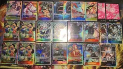 One Piece TCG Secret Rare Foil Lot Of 24 Cards NM - Image 1