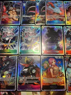 One Piece TCG Secret Rare Foil Lot Of 24 Cards NM - Image 5