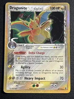 Dragonite Delta Species 3/113 Pokemon TCG Holo Foil Rare Card Lightly Played LP - Image 1