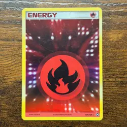 Fire Energy 104/108 Holo Rare EX Power Keepers Pokemon Card - Image 1