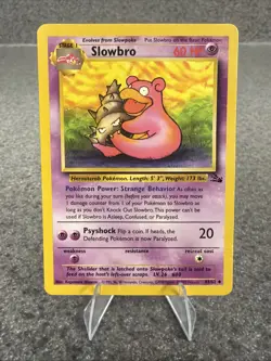 🔥 Slowbro #43/62 Unlimited Non Holo MP/HP | Fossil - 1999 Pokemon Card - Image 1