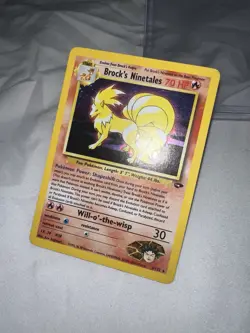 Pokemon Brock's Ninetales Gym Challenge Holo Card 3/132 Nintendo Heavily Played - Image 5