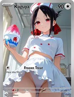 LoveangelGames-Waifu Universe Season 2- Custom Card-Kaguya-Frozen - Image 1