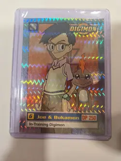 1999 DIGIMON CARD JOE & BUKAMON | 9 of 34 | NEAR MINT | HOLO | RARE | PRIZM - Image 1