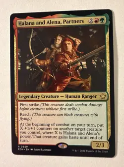 Halana and Alena, Partners 0659 | MTG | Foundations | Rare | NM - Image 1