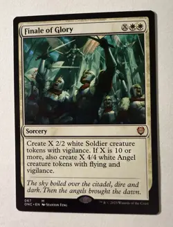 x1 Finale of Glory M MTG Commander: Phyrexia: All Will Be One M/NM, English - Image 1