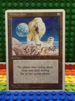 1x Winter Orb - Fourth Edition (4ED) LP/EX - VINTAGE MTG RARE - Image 1