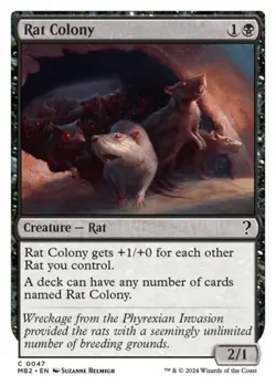 MTG - Rat Colony (White Border) - Mystery Booster 2 - Light Play - Normal - Image 1