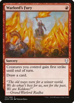 Warlord's Fury x4 4x Dominaria NM MTG - Image 1