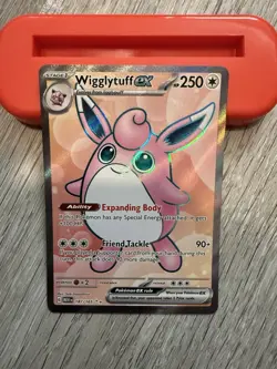 Pokemon TCG Wigglytuff EX Scarlet & Violet Holo Ultra Rare Card 187/165 - Image 1