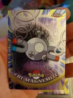 2000 Topps Chrome Pokemon Series 2 #81 Magnemite - Image 1