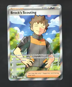 Pokemon TCG Brock's Scouting 179/159 SV09 Journey Together Holo - NM/MT - Image 1