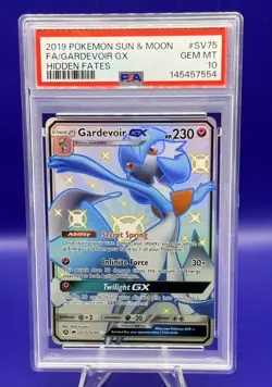 2019 Pokemon Gardevoir GX Sun & Moon SV75 Full Art Hidden Fates PSA 10 - Image 1