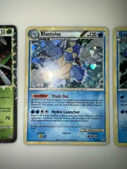 Pokemon TCG 2010 Yanmega Prime 98/102 Blastoise 13/95 Holo Rare Lapras HGSS14 NM - Image 4