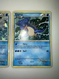 Pokemon TCG 2010 Yanmega Prime 98/102 Blastoise 13/95 Holo Rare Lapras HGSS14 NM - Image 5