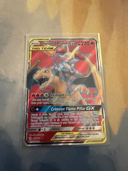 Pokemon Charizard & Braixen GX TAG TEAM Full Art Ultra Rare Holo 212/236 - Image 1