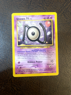 Unown [N] 50/75 Neo Discovery Regular LP Pokemon - Image 1