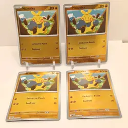 Pokemon Makuhita (Reverse Holo) 072/132 NM Mega Evolution Playset x4 - Image 1