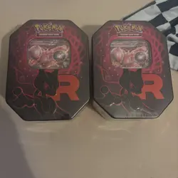 Pokemon TCG Destined Rivals Team Rocket Tin: Mewtwo Ex Sealed - Image 1