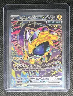 Pokemon IRON HANDS Ex 154/131 Prismatic Evolutions Special Illustration Rare SIR - Image 1