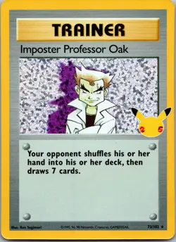 Imposter Professor Oak – 73/102 | Celebrations: Classic Collection | Pokemon TCG - Image 1
