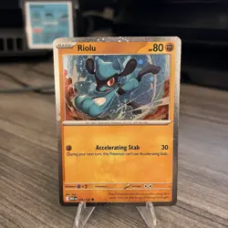 Pokemon Riolu Cosmos Holo 076/132 Mega Evolution Promo - Image 1