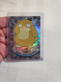 LP/NM Rainbow Holo topps Pokemon TV Series 1 Rainbow Holo Foil #54 Psyduck - Image 1