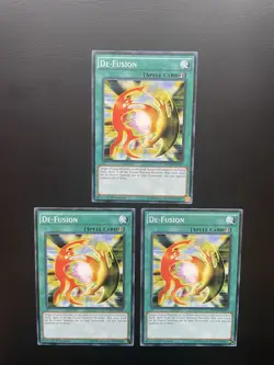 Yugioh De-Fusion YGLD-ENB31 1st Edition Common LP/MP X3 - Image 1
