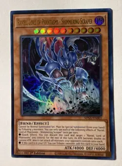 Yugioh Raviel, Lord of Phantasms - Shimmering Scraper SDSA-EN001 Ultra 1st LP - Image 1