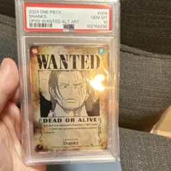 Namco One Piece Shanks OP09-004 Emperors in the New World Alt Art Foil PSA 10 - Image 2