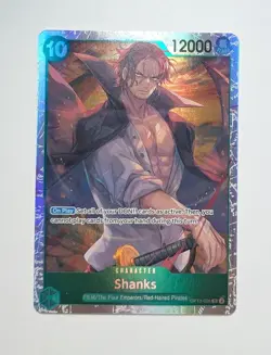 Shanks OP13-028 Holo Super Rare One Piece TCG Game Card NM - Image 1