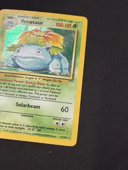 Pokemon TCG Venusaur Base Set Holo Unlimited Rare Card 15/102 MP Condition - Image 2
