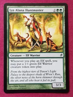 Magic The Gathering LORWYN LYS ALANA HUNTMASTER green card MTG - Image 1