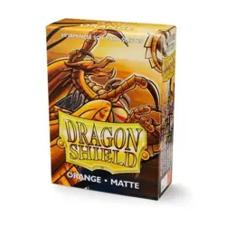 Dragon Shield 60 Japanese YGO Small Deck Protector Card Sleeves Matte Orange - Image 1