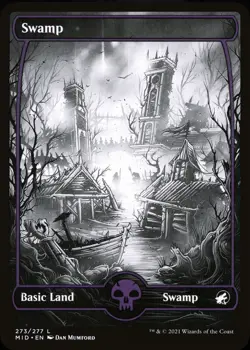 Magic: The Gathering Swamp Basic Land Innistrad: Midnight Hunt #0273 - Image 1