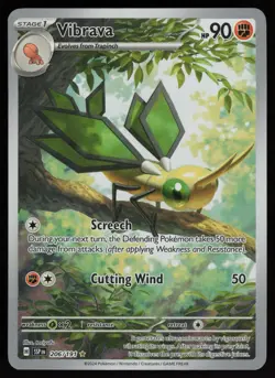 VIBRAVA 206/191 ILLUSTRATION RARE SURGING SPARKS POKEMON NM/M - Image 1