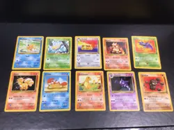 Lot Of 10 Vintage Non-Holo Pokemon Cards - No Duplicates - NICE! - Image 1