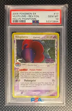 Pokemon Vileplume Holon Phantoms Reverse Foil PSA 10 - Image 2